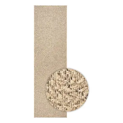 (round, x cm) vidaXL Rug Floor Carpet for Indoor and Outdoor Door Mat Kitchen Rug Jute Look