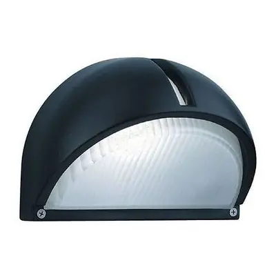 Searchlight Outdoor & Porch Wall Light Black Aluminium Half Moon