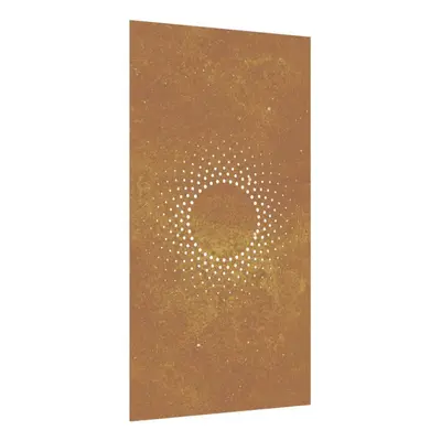 vidaXL Garden Wall Decoration Wall Art Wall Decor Corten Steel Sun Design