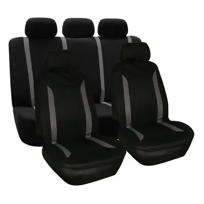 (Gray Black - Pcs) 4/9PCS Universal Protectors Full Set Auto Seat Covers Pad For Car Truck SUV