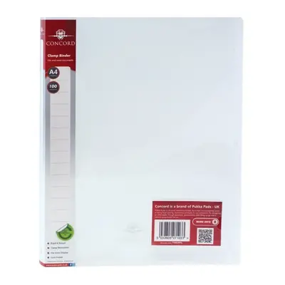 A4 Clamp Binders - Clear - Pack of