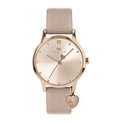 Radley Heart Dial Ladies Cobweb Leather Strap Heart Charm Watch RY2916A