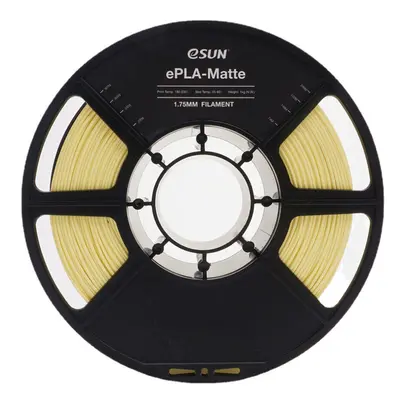 (Yellow) 3D Printer Filament 1.75mm 1KG 2.2LBS 3D Printing Filament Matte Surface Low Density Ma