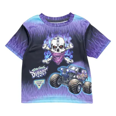 Monster Jam Son-uva Digger Toddler Boys graphic T-Shirt Blue 2T