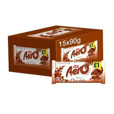 Aero Milk Chocolate Sharing Bar 90g (Pack of 15)