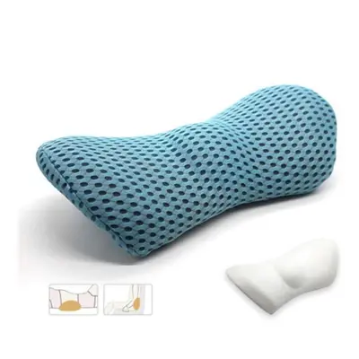 (Pink) Lumbar Memory foam Pillow for Side Sleepers Pregnancy Relieve Hip Tailbone Pain Sciatica 