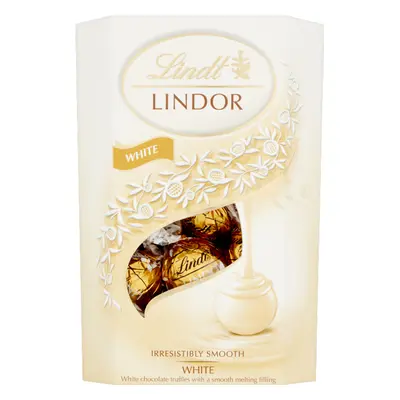 LINDT Lindor White Cornet 200g (Pack of 8)