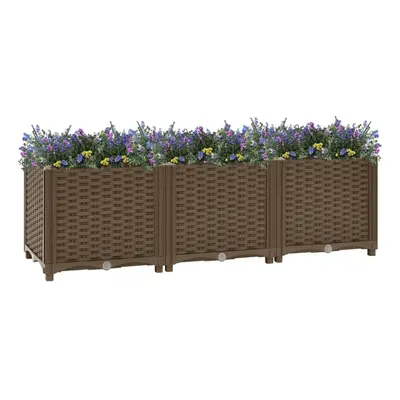 vidaXL Raised Bed Polypropylene Garden Planter Flower Box Pot Planting Bed