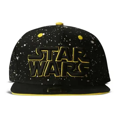 Star Wars Galaxy Logo Snapback Baseball Cap Unisex - Black/Yellow (SB042475STW)