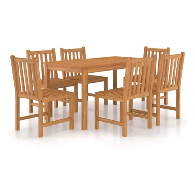 (7) vidaXL Solid Wood Teak Garden Dining Set Patio Table Furniture Multi Models