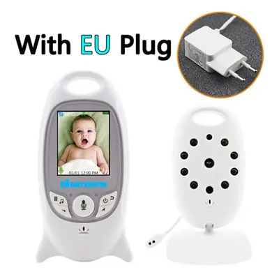 (EU Plug) 2.4G Baby Monitor Wireless Digital Video Baby Monitor 1080P Night Vision Two Way Audio