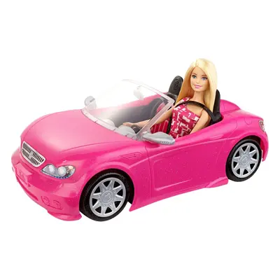 Mattel DJR55 Barbie Doll and Glam Convertible