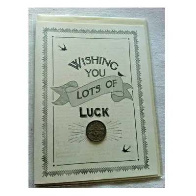 Greeting Card With Envelope - Wishing you lots of Luck