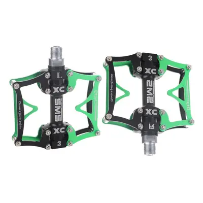 (Green) Aluminum Alloy Bike Bicycle Pedal Ultralight Professional Bearing Mountain