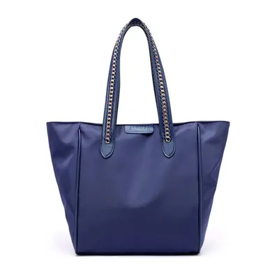 (Dark Blue) Women Shoulder Bag Large Capacity Casual Tote Shopping Travel