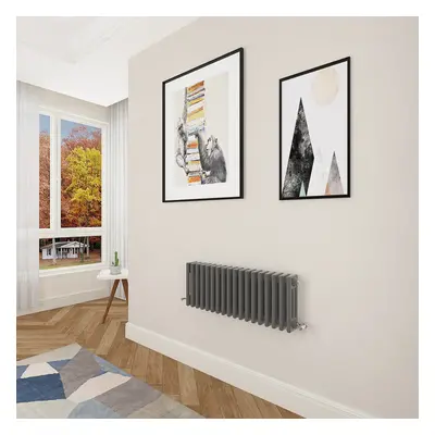 (300x830mm Column) Designer cast iron radiator anthracite all sizes