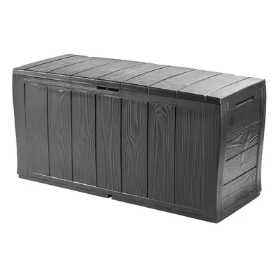 Keter Trunk in Resin Made of Panels with Wood Effect, Including Wheels, Lockable, x x 57.5 cm, L