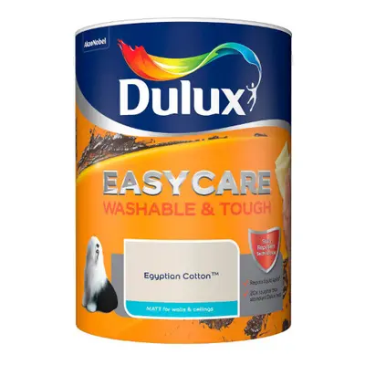 Dulux Easycare Washable & Tough Matt Emulsion Paint, Egyptian Cotton, Litre