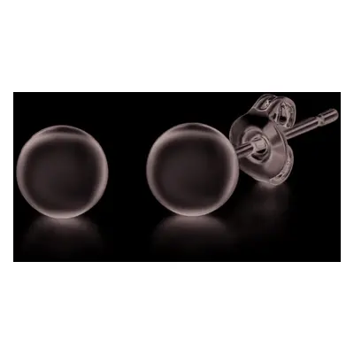 Jewelco London Ladies 18ct White Gold Spherical Bead Ball Stud Earrings - 3mm - SGNR02103