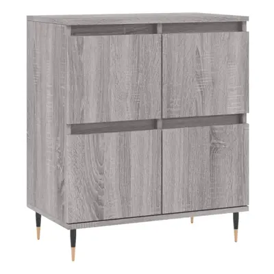 (grey sonoma) vidaXL Sideboard Storage Side Cabinet Cupboard Grey Sonoma Engineered Wood