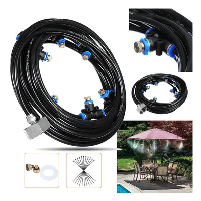 8M Outdoor Mist Coolant System Water Sprinkler Garden Patio Mister Cooling Spray Kits