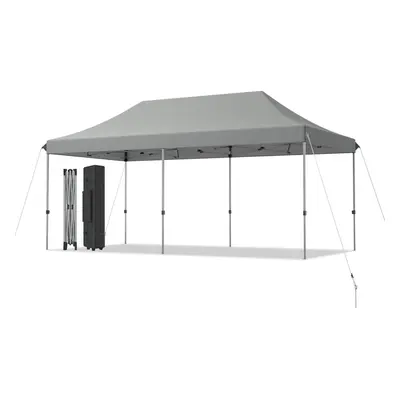 3 x M Folding Tent Canopy Adjustable Height Shelter with Wheel & Bag