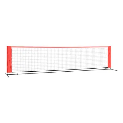 (400 x x cm) vidaXL Tennis Net Black and Red Polyester Portable Net Garden Multi Sizes