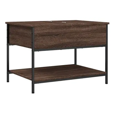 vidaXL Coffee Table End Table Sofa Table Brown Oak Engineered Wood and Metal