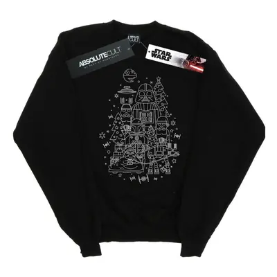 (5XL, Black) Star Wars Mens Empire Christmas Sweatshirt