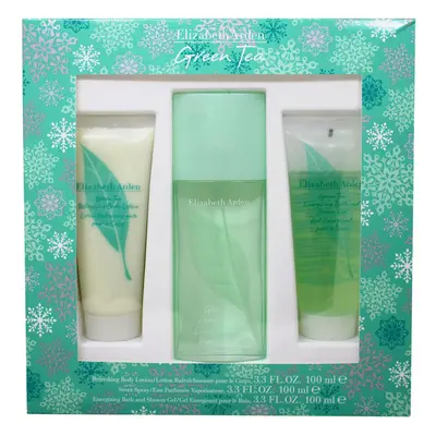 Elizabeth Arden Green Tea - pc Gift Set 3.3 oz Scent Spray, 3.4 oz Refreshing Body Lotion, 3.3 o