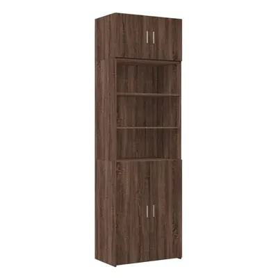 (brown oak) vidaXL Storage Cabinet Side Cabinet Sideboard Home Cupboard Engineered Wood