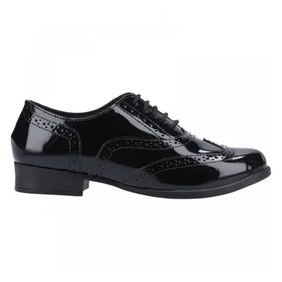 Kada Senior Patent | Black Patent | Girl's Lace Up School Shoes