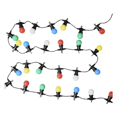 IP44 Outdoor Multicoloured 11.7M Light Black Festoon Light