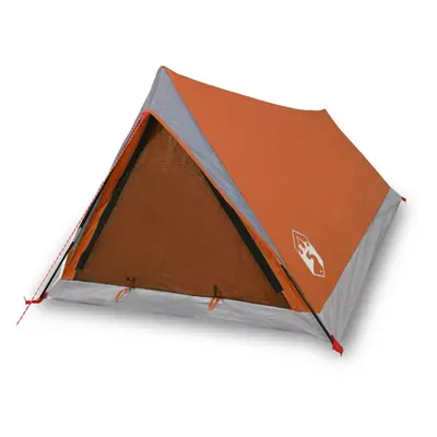 (orange) vidaXL Camping Tent Persons Outdoor Hiking Portable Dome Tent Waterproof