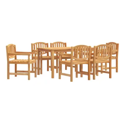 (6x chair + table, cm table length) vidaXL Garden Dining Set Outdoor Table and Chairs Piece Soli