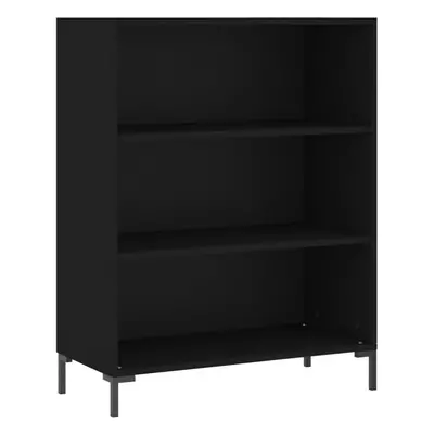 (black) vidaXL Bookcase Display Cabinet Sideboard Bookshelf Brown Oak Engineered Wood