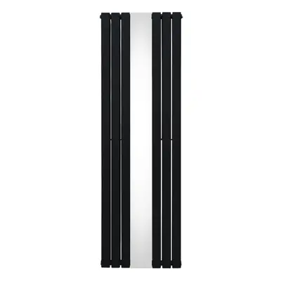 Flat Mirror Radiator - 1800mm x 565mm - Black