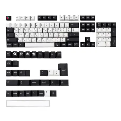 (Korean) Keys DIY Mechanical Keyboards Black & White PBT Keycap Set German French Korean Spanish