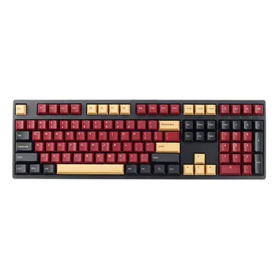 (Black/Red) Keys Color Matching Keycap Set Cherry Profile PBT Two Color Molding Keycaps for Mech