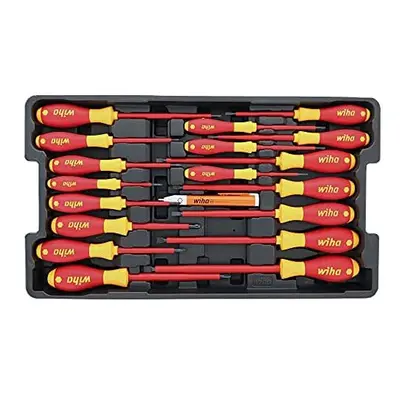 Wiha Slotted and Phillips Insulated Screwdriver Set, Volt, Piece