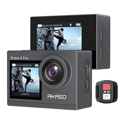 AKASO Brave Pro 4K30FPS Action Camera - 131ft Waterproof Camera with Touch Screen Advanced EIS R