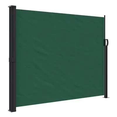 (dark green, x cm) vidaXL Retractable Side Awning Outdoor Privacy Screen Balcony Sunshade Shelte