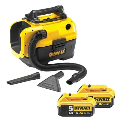 Dewalt 18V XR Cordless Wet Dry Vacuum With X 5Ah Battery