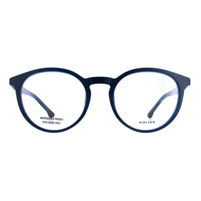 Police Glasses Frames Waka VPL878 0JEB Blue Men