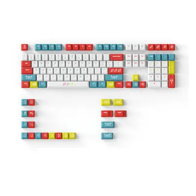 (Cherry Profile) 128/129 Keys Toffee Patch Keycap Set Cherry/XDA Profile PBT Sublimation Keycaps