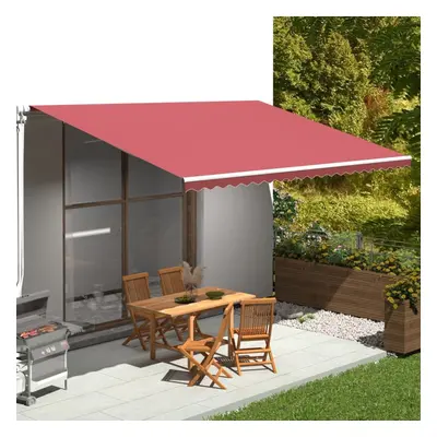 vidaXL Replacement Fabric for Awning Burgundy Red 5x3.5 m Outdoor Patio Canopy