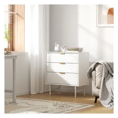 3-Tier Bedroom Striped Storage Cabinet