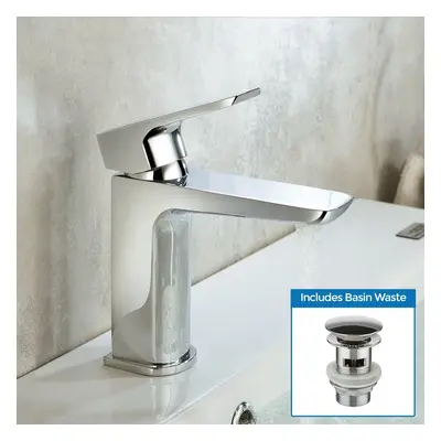 Keninton Bathroom Cloakroom Basin Mono Mixer Tap & Waste