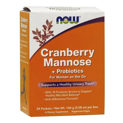 NOW Foods Cranberry Mannose + Probiotics - packets