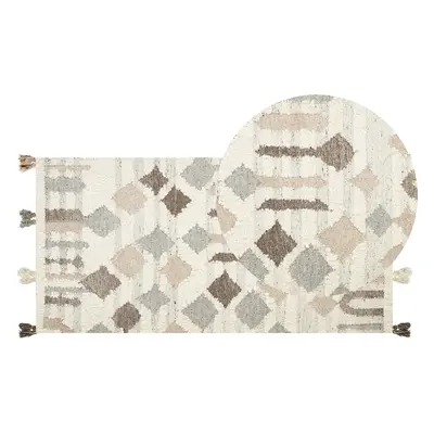 Wool Kilim Area Rug x cm Multicolour KAGHTSRASHEN